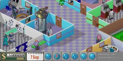 A quite hospital with various rooms on-screen