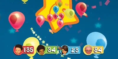 kids popping baloons