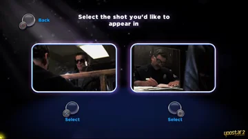 A screen where the to-be actors can choose which scene they'd like to be in