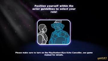 A screen, guiding the player through the process of what to do