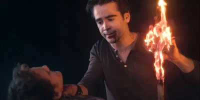 Jerry Holding Burning Cross