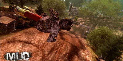 Bike in air jump