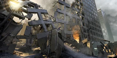 Demolished building