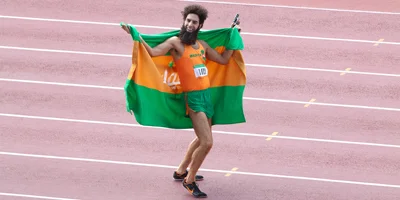 Sacha Baron Cohen on Running Track