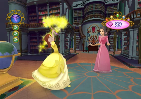 princess in yellow dress