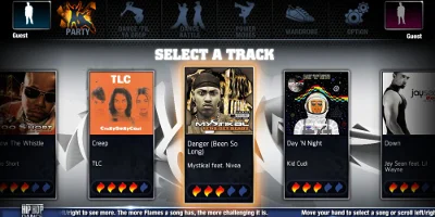 Select track