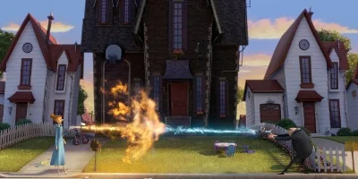 Gru and Lucy, weapons fired