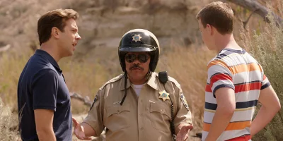 David en Kenny met een agent