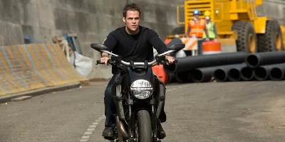 Jack Ryan on MotorCycle
