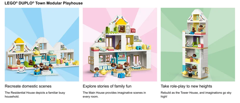 Close action shots van LEGO Duplo Set