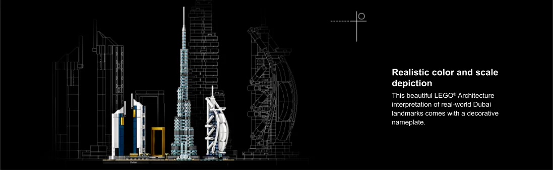 close-up van elk Dubai Structuurmodel