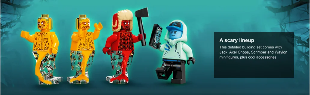 close up of minifigures