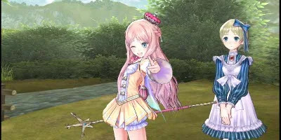 2 characters winking at the screen