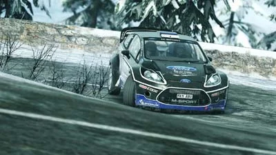Ford taking a hard corner