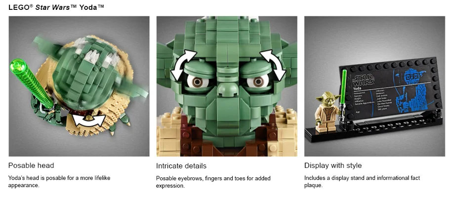 Close up actiefoto's van Star Wars LEGO set