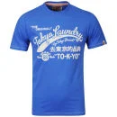 Tokyo Laundry Men's Fumio T-Shirt - Washed Jet Blue - S - Washed Jet Blue Afbeelding 1