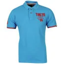 Tokyo Laundry Men's Izanagi Polo Shirt - Turquoise - S - Turquoise Afbeelding 1