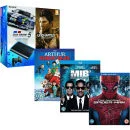 PS3: New Sony PlayStation 3 Slim Console (500 GB) Sony Bundle - Includes GT 5: Academy Edition, Uncharted 3: GOTY, The Amazing Spider-Man, MIB 3 and Arthur Christmas Afbeelding 1