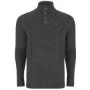 Ringspun Men's Tomales Funnel Knit - Charcoal Marl - S - Charcoal Marl Afbeelding 1