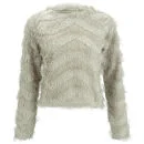 Vero Moda Women's Hairy Knitted Jumper - Oatmeal - UK 8 - beige Afbeelding 1