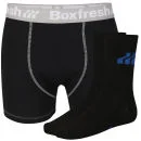 Boxfresh Mens Sock & Boxer Gift Set - Zwart - S - Zwart Afbeelding 1