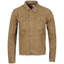 Brave Soul Men's Trucker Jacket - Tobacco - S - Tobacco Afbeelding 1