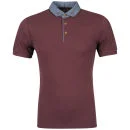 Boxfresh Men's Kame Polo Shirt - Catawba Grape - S - Catawba Grape Afbeelding 1
