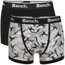 Bench Men's 2-Pack Camo Boxer - Black - S - Zwart Afbeelding 1