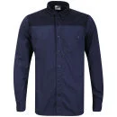 Boxfresh Heren Cobbert Patch Overhemd - Marineblauw - S - Navy blauw Afbeelding 1