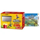 Nintendo 3DS XL Silver and Black Console - Includes New Super Mario Bros 2 & Fantasy Life Afbeelding 1