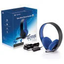 PS4 Official Sony PlayStation Silver Wired Stereo Headset - Black Afbeelding 1