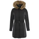 Brave Soul Women's Neema Panel Padded Coat - Black - 8 - Zwart Afbeelding 1