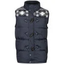 Brave Soul Men's Burnley Gilet - Navy - S - Navy blauw Afbeelding 1