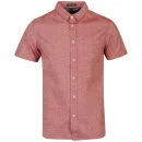 Brave Soul Men's Levinasb Short Sleeve Shirt - Red - S - Rood Afbeelding 1