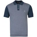 Original Penguin Poloshirt voor Heren met Knoopjes - Marineblauw - S - Navy blauw Afbeelding 1
