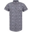Soul Star Men's Leopard Shirt - Navy - S - Navy blauw Afbeelding 1
