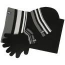 Everlast Men's 3-Pack Accessory Set - Black Striped