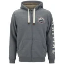 Animal Men's Farthings Zip Through Hoody - Charcoal Marl - S - Grijs Afbeelding 1