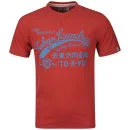 Tokyo Laundry Men's Fumio T-Shirt - Tokyo Red - S - Tokyo Red Afbeelding 1