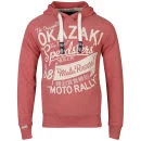 Tokyo Laundry Men's Willard Print Hooded Sweatshirt - Tokyo Red Marl - S - Tokyo Red Marl Afbeelding 1