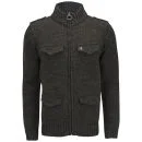 Ringspun Men's Point Reyes Pocket Cardigan - Dark Brown Marl - S - Brown Afbeelding 1