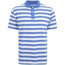 Gola Gestreept Yarn Dyed Poloshirt voor Heren - Optisch Wit/Blauw - S - Optic White/Blue Afbeelding 1