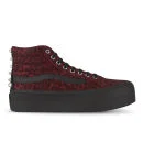 Vans Women's Sk8-Hi Platform Studded Hi-Top Trainers - Red - 3 - Rood Afbeelding 1