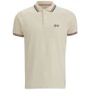 Crosshatch Men's Krylax Polo Shirt - Vapourous Grey - S - beige Afbeelding 1
