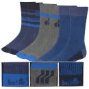Boxfresh Men's 3-Pack Sock Gift Set - Blue - UK 7-11 - Strong Blue Afbeelding 1