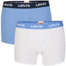 Levi's Men's Nortonville 2-Pack Boxer - Bluebird/White - S - Bluebird/White Afbeelding 1