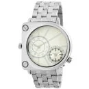Henleys Men's Silver Oversized Dial Bracelet Watch Afbeelding 1