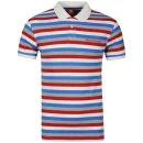 Fenchurch Men's Mills Polo Shirt - Bright Blue Stripe - S - Bright Blue Stripe Afbeelding 1
