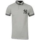 Majestic Men's Yankees Working Pique Polo - Silver - S - Silver Afbeelding 1