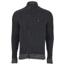 Ringspun Men's Glacier Point Zip Knit - Black - S - Zwart Afbeelding 1